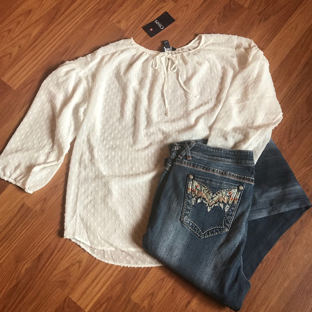 Chaps Peasant Blouse- no longer NWT but worn once